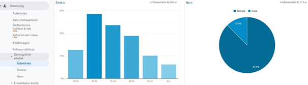 Webáruházad látogatóinak demográfiai adatai. 
