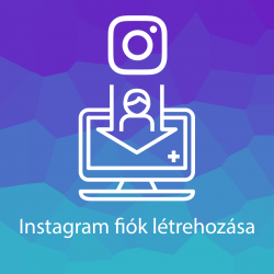 Instagram fiók létrehozása
