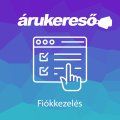Árukereső fiókkezelés