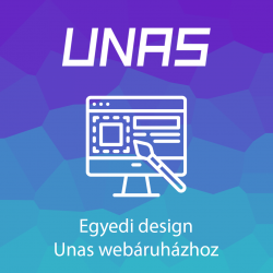 Egyedi design Unas webáruházhoz