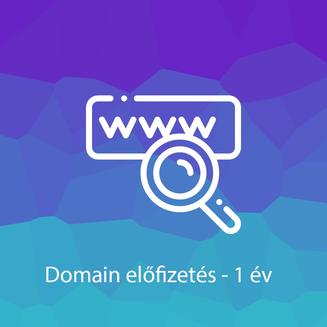 Domain előfizetés - 1 év